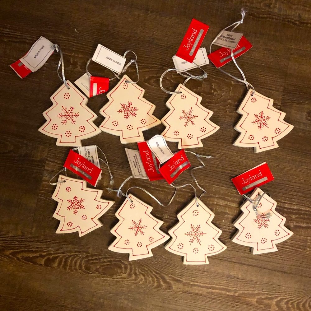 Joyland Christmas tree ornaments